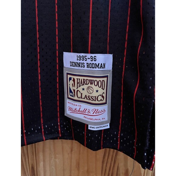 Mitchell & Ness NBA Swingman Bulls Dennis Rodman Alternate Jersey 95-96 Size 2XL - Picture 6 of 12